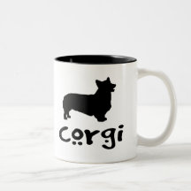 Corgi avec le texte frais mugs