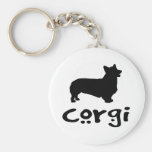 Corgi avec le texte frais porte-clef