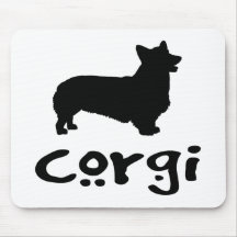 Corgi avec le texte frais tapis de souris