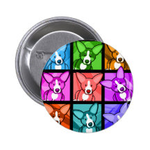 Corgi d'art de bruit badges avec agrafe