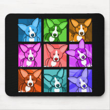 Corgi d'art de bruit tapis de souris