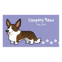 Corgi de Gallois de cardigan de bande dessinée Cartes De Visite Professionnelles