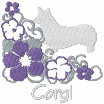 Corgi pourpre de Gallois de Pembroke de ketmie Polo Brodé