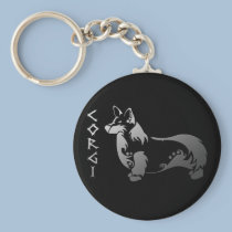 Corgi tribal porte-clés