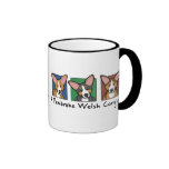 Corgis colorés de Gallois de Pembroke de bande des Tasses