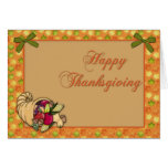 Corne d'abondance de thanksgiving carte de vœux