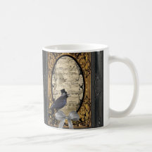 Corneille gothique vintage drôle de steampunk tasses