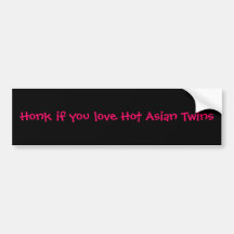 Cornez si vous aimez les jumeaux asiatiques chauds adhésifs pour voiture