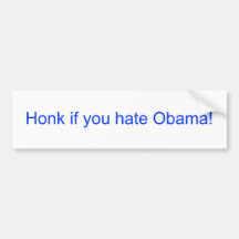 Cornez si vous détestez Obama ! Autocollants Pour Voiture