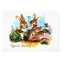 Correction de lapin invitations personnalisées