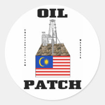 Correction de pétrole de la Malaisie, autocollant,