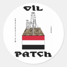 Correction de pétrole du Yémen, autocollant, gisem