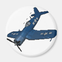 CORSAIRE F4U4 DANS UN PIQUÉ AIMANT POUR RÉFRIGÉRATEUR