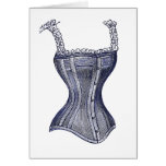 Corset victorien vintage - carte personnalisable