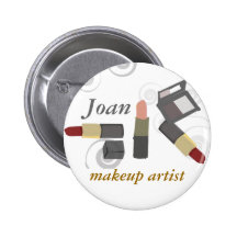 Cosmétique de maquillage de salons badge avec épingle