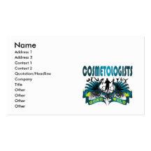 Cosmetologists fous cartes de visite professionnelles