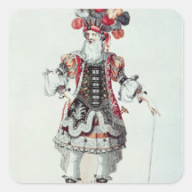Costume de ballet autocollants carrés