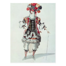 Costume de ballet carte postale