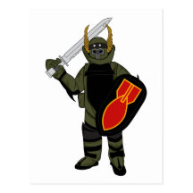 Costume de bombe de Paladin Cartes Postales