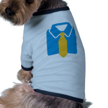 Costume de cravate de chemise manteaux pour chien