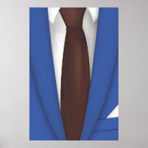 Costume et cravate affiche