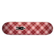 Costume rouge de plaid skateboard customisable