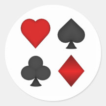 Costumes de carte de jeu : adhésifs