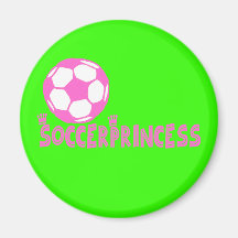 Côté de la princesse 2 du football magnets