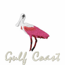 Côte du Golfe de spatule rose Polos