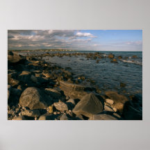 Côte rocheuse de copie du Maine Affiches
