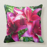 Côté triple de duel de Lillies Coussin