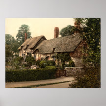 Cottage d'Ann Hathaway, Stratford-sur-Avon, Anglet Affiches