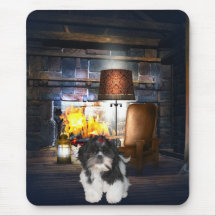 Cottage de Shitzu Shih Tzu de chien d'animaux de M Tapis De Souris