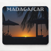 Coucher de soleil à Madagascar Tapis De Souris