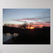 Coucher du soleil 02 de Scott de lac Affiches