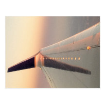 Coucher du soleil 2 d'aile cartes postales