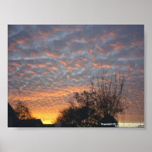 Coucher du soleil à IIT Kharagpur Affiche