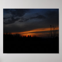 Coucher du soleil à Sacramento Posters