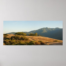 Coucher du soleil au-dessus de mercure d'Almaden Posters