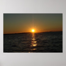 Coucher du soleil au-dessus du Massachusetts Affiches