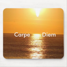 Coucher du soleil, Carpe Diem - customisé Tapis De Souris