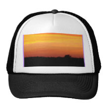 Coucher du soleil casquette de camionneur