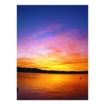 Coucher du soleil coloré Knysna Afrique du Sud Impressions Photo