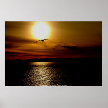 Coucher du soleil d'affiche à la réservation de Sa