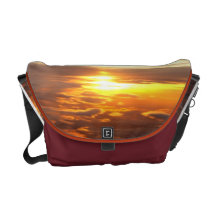 Coucher du soleil dans le sac messenger à Rickshaw Besaces