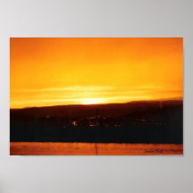 Coucher du soleil de Black Hills Affiches