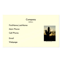 Coucher du soleil de carte de visite/Saguaro