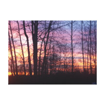 Coucher du soleil de côte ouest toiles tendues