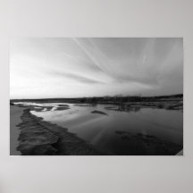 Coucher du soleil de décembre sur la rivière Cimar Posters