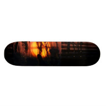 "Coucher du soleil de effacement " Planches À Roulettes Customisées